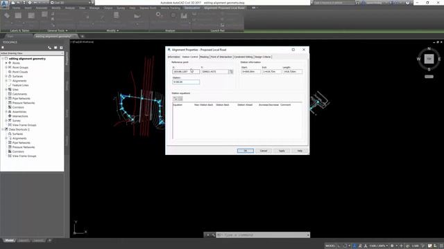 Modifying the alignment properties -#Civil3d #2020 смотреть онлайн