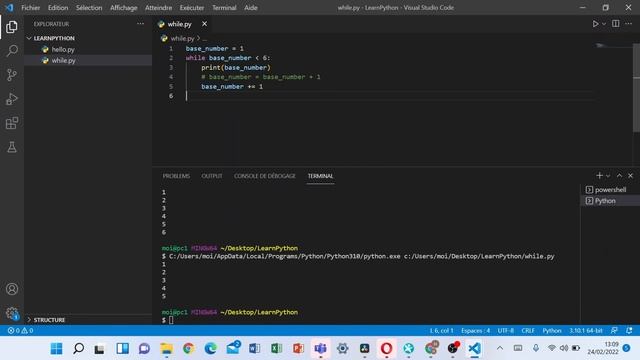 Comprendre la boucle while en python suite - Python 38 смотреть онлайн