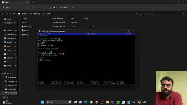 Streamlining Git Workflow with Bash Scripting: Fetch, Pull, Rebase, Commit, and Push in One Step смотреть онлайн