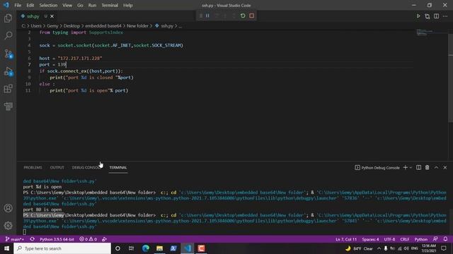 Python hacking scan open port | فحص البورتات المفتوحه смотреть онлайн