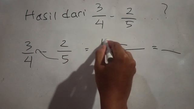 Hasil Dari 3/4-2/5 Adalah, Hasil Pengurangan 3 Per 4 - 2 Per 5 dengan Mudah & Cepat смотреть онлайн