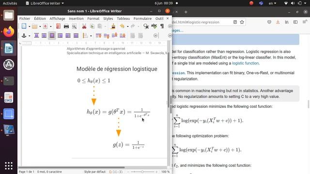 Des maths et encore des maths pour la régression logistique en apprentissage supervisé смотреть онлайн