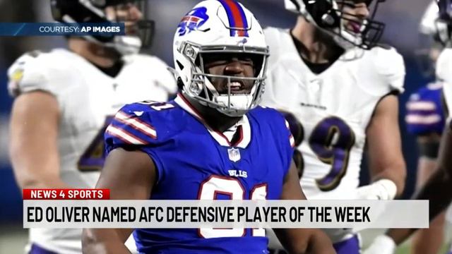 Ed Oliver named AFC Defensive Player of the Week смотреть онлайн