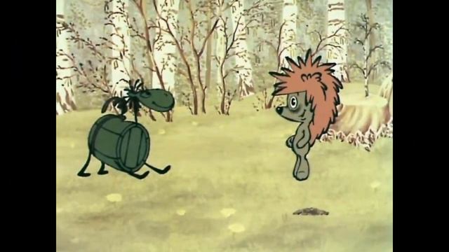 Медвежонок и Ежик на лошади