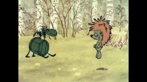 Медвежонок и Ежик на лошади