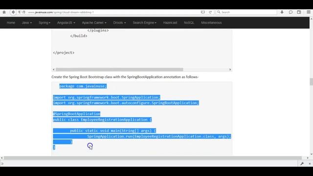 Spring Cloud Stream +RabbitMQ Hello World Example смотреть онлайн