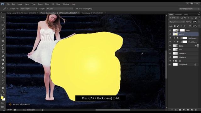 Photoshop Compositing Tutorial - Photo Manipulation - Advanced Lighting Effects смотреть онлайн