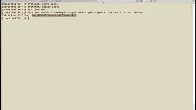RHCE Configure a system as either an iSCSI target or initiator part01 смотреть онлайн