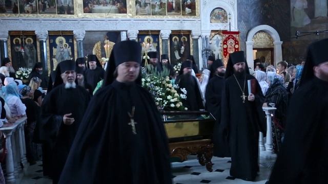 Начало Всенощного бдения накануне дня памяти прп. Агапита Печерского смотреть онлайн