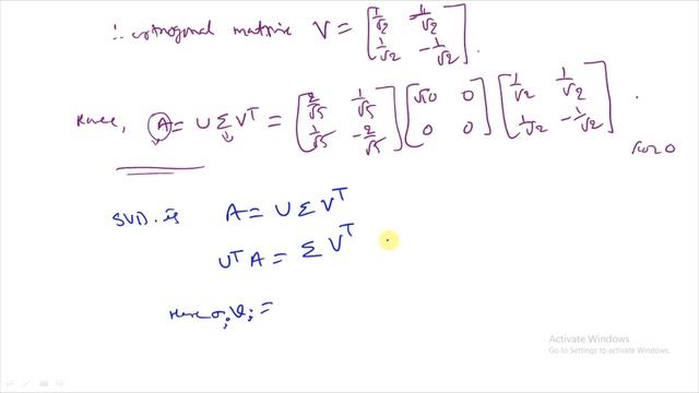 Singular value decomposition(SVD) смотреть онлайн