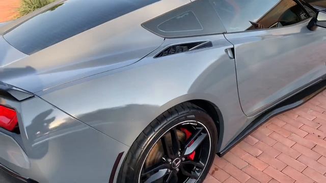 2014 Corvette Stingray Z51 Wrapped in Avery Dennison Gloss Dark Grey Vinyl смотреть онлайн