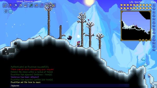 Terraria 1.2: Snowman Cannon & Rockets Explained смотреть онлайн