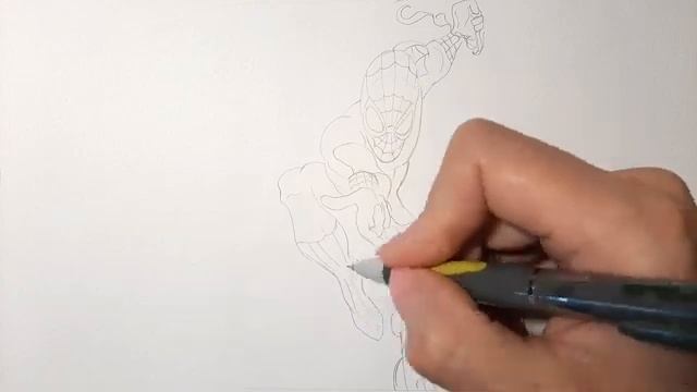 Как нарисовать Человека паука (Marvel)/Рисуем поэтапно/How to draw Spiderman смотреть онлайн