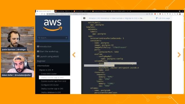 Containers Migrations with Amazon EKS - AWS Virtual Workshop смотреть онлайн