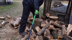 ?ТОПОР-КОЛУН Geolia 1.5кг Фиберглассовая ручка. ЗАГОТОВКА ДРОВ на ЗИМУ в КОТЕЛ. Жизнь в деревне