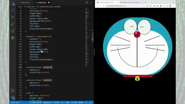 Tutorial : Kute Doraemon Animation // Multiverse CSS without Javascript, GIF // SUNNY смотреть онлайн