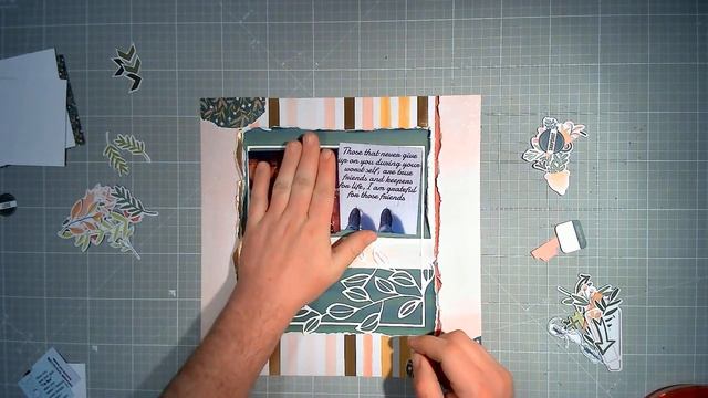 #30DSCBL12 || 30 Days Sketches || Day 5 || @JenniferGagne Sketch || Scrapbooking Quotes & Feelings