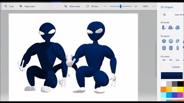 PHOTOSHOP TO MS PAINT 3D! ALIEN MODELLING смотреть онлайн