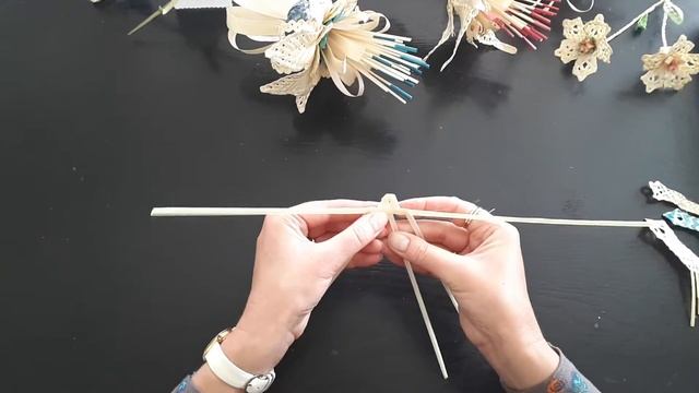 Лепесток для соломенного цветка (ажурный) смотреть онлайн