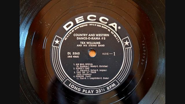 Tex Williams (Dance O Rama LP) Wayne Burdick steel guitar side 1 смотреть онлайн