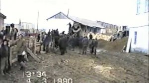 Начало строительства Джума мечети в селении Параул 1990г.