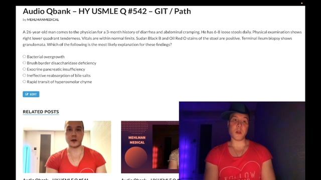 HY USMLE Q #542 – GIT / Path / Surgery смотреть онлайн
