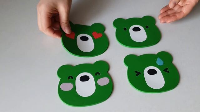 Обзор набора костеров Midori Kuma смотреть онлайн