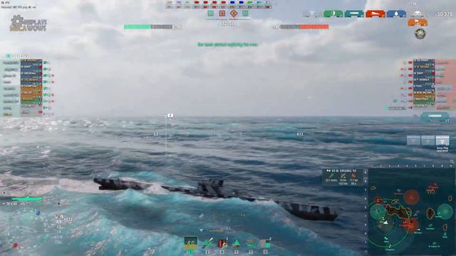 SUBMARINE U-69 5 Kills & 74k Damage | World of Warships Gameplay смотреть онлайн