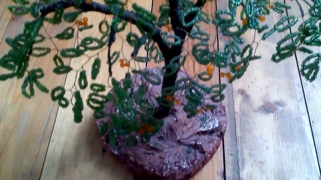 Бисерное дерево. облепиховое дерево из бисера смотреть онлайн