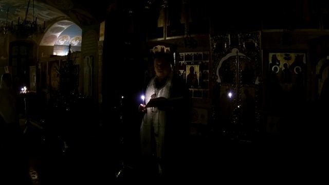 Проповедь о.Всеволода на всенощное бдение 7.01.2018 смотреть онлайн