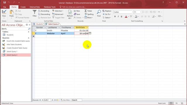 SQL with Microsoft Access 2016 Lesson 5 - AND, OR, LIKE смотреть онлайн