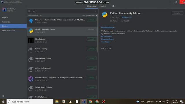 000 Install Intellij, Add Python Plugins, run first python script смотреть онлайн