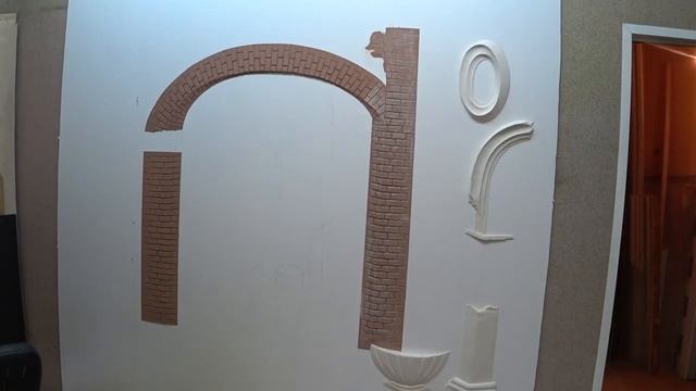 Барельеф своими руками на стене.mp4