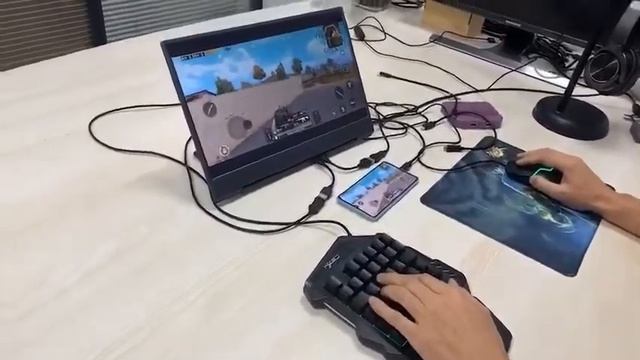 Smartphone to 4K 60HZ HDMI miracast + keyboard and mouse converter смотреть онлайн