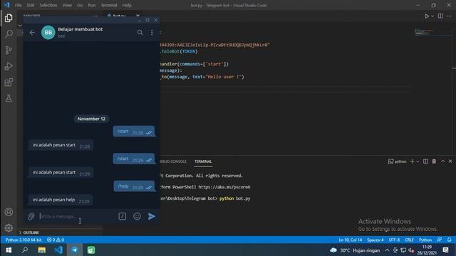 Tutorial Bot Python : Reply_to message pada library pytelegrambotapi (telebot) #2 смотреть онлайн