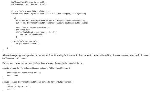 Software Engineering: Query on java I/O BufferedOutputStream write() method смотреть онлайн