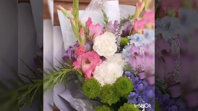 Букет с львиным зевом и лизиантусом. Flovers Mail - онлайн магазин цветов в Краснодаре. смотреть онлайн