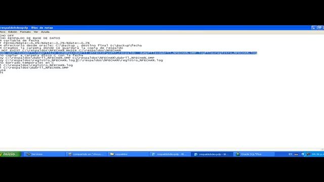 Respaldo EXPDP (Data Pump) ORACLE 10 G -Tarea programada смотреть онлайн