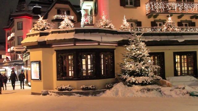 Switzerland. Zermatt. Вечерний зимний Церматт. Швейцария смотреть онлайн