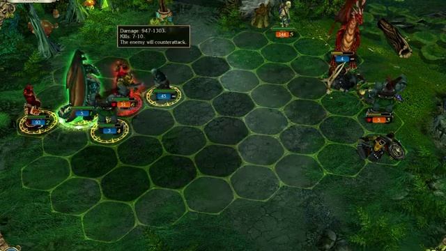 King's Bounty: Armored Princess mid-game combat смотреть онлайн