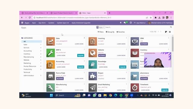 UTS SISTEM ERP - MENGINSTALL MODUL EKSTRA MANUFAKTURING & MODUL EKSTRA WAREHOUSE. смотреть онлайн