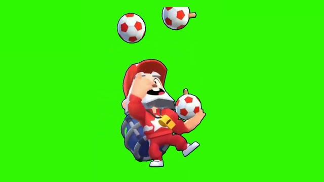 Новинка футаж про тренера Динамайка анимация ///бравл старс///brawl stars///зелёный фон/// смотреть онлайн