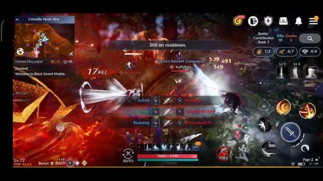 Black desert mobile Node war highlights-Berserker смотреть онлайн