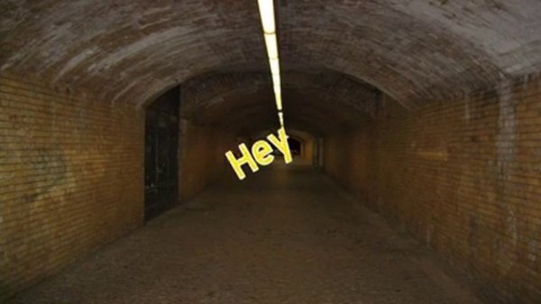 Tunnel echo sound effect