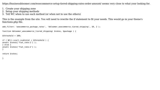 Wordpress: WooCommerce apply shipping rates based on price (3 Solutions!!) смотреть онлайн