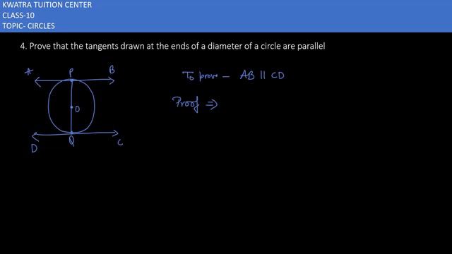 4. Prove that the tangents drawn at the ends of a diameter of a circle are parallel смотреть онлайн