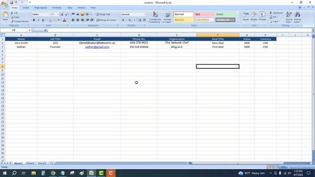 How to Import Contact Details in Pipedrive from Microsoft Excel смотреть онлайн