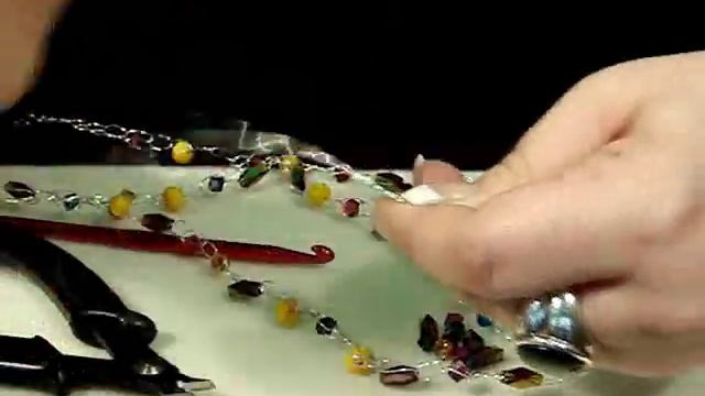 How to Make a Crochet Necklace | Beaded Jewelry смотреть онлайн