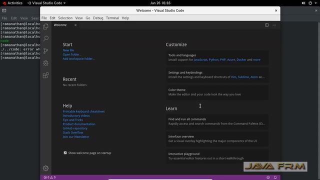 Visual Studio Code 1.41 (Dec 2019) Installation on Red hat Enterprise Linux 8 смотреть онлайн