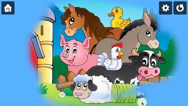 Kids farm animals scratch & color game - Fun casual game for boys and girls of any age смотреть онлайн